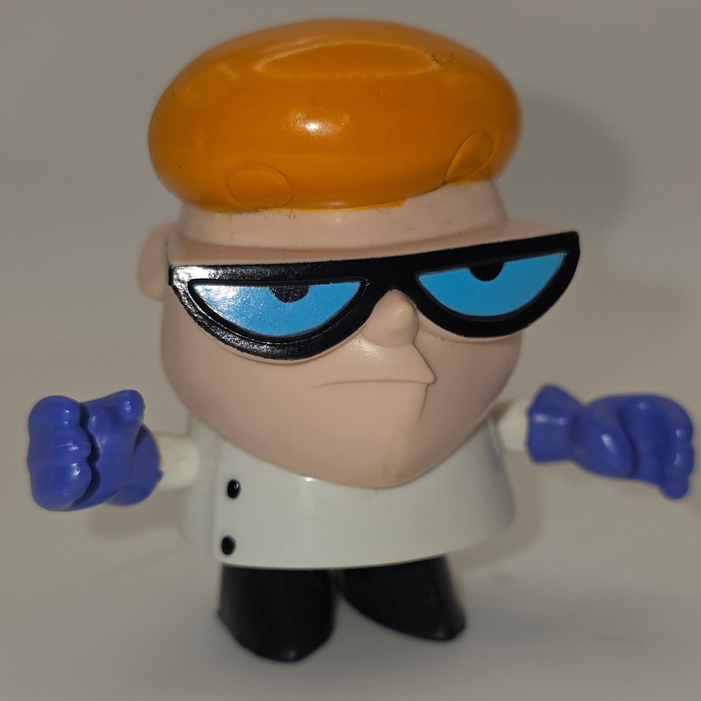Cartoon Network Dexter's Laboratory Figure 3in Orange Fair 2000 Toy Vintage Rare